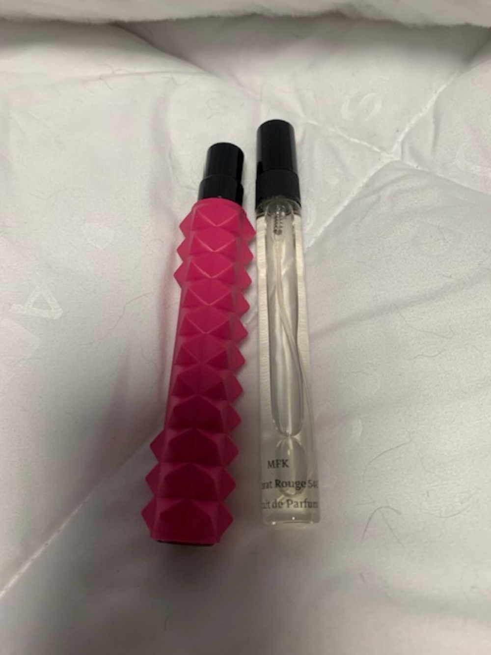 Travel size Baccarat rouge and Valentino